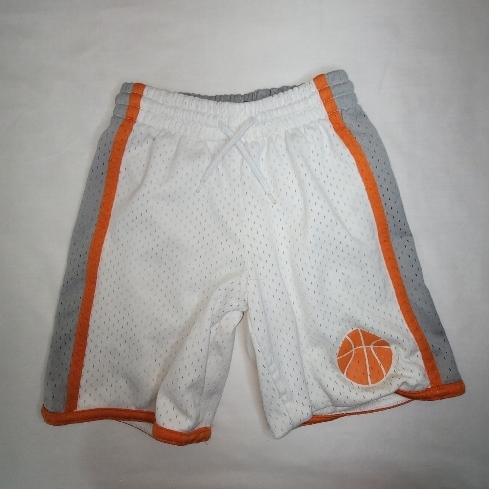 Old Navy White & Orange Basketball Shorts Boys Size 5 XS - Picture 3 of 13
